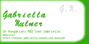 gabriella mulner business card